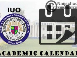 IUO Academic Calendar 2023/24 Session 1st/2nd Semester
