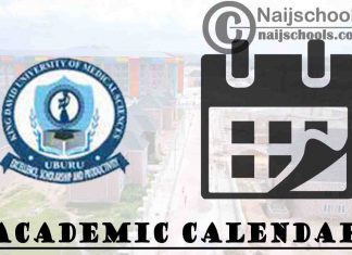 KDUMS Academic Calendar for 2023/2024 Session