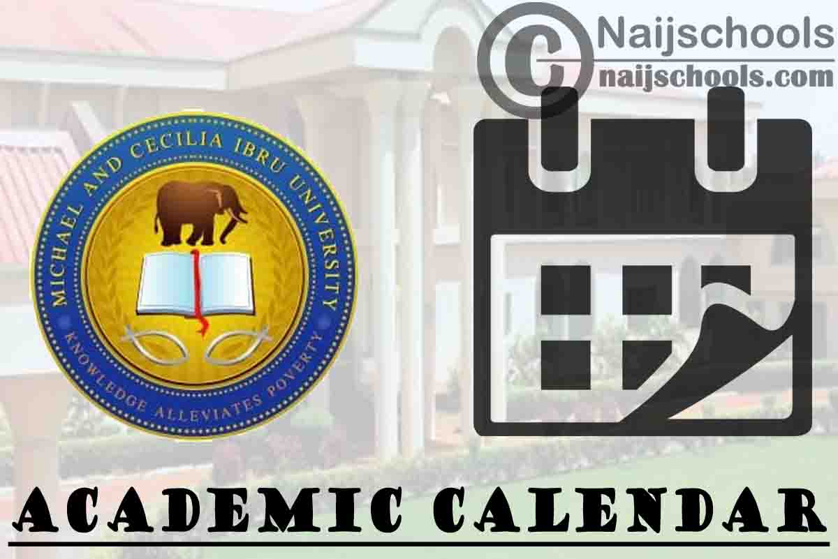 MCIU Academic Calendar for 2023/2024 Session NAIJSCHOOLS