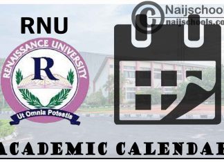 RNU Academic Calendar 2023/24 Session 1st/2nd Semester
