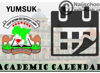 YUMSUK Academic Calendar for 2023/2024 Session