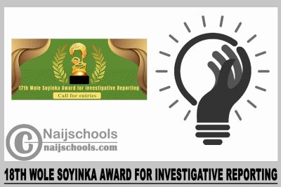 18th Wole Soyinka Award for Investigative Reporting 2024