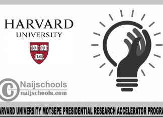 Harvard University Motsepe Presidential Research Accelerator Program 2024