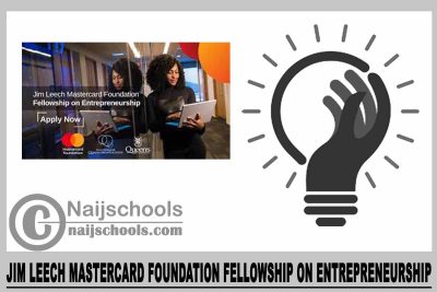 Jim Leech Mastercard Foundation Fellowship on Entrepreneurship 2024