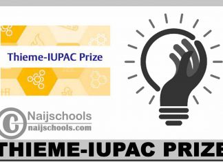 Thieme-IUPAC Prize 2024