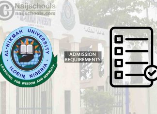 Al-Hikmah University Ilorin Degree Admission Requirements for 2024/2025 Academic Session