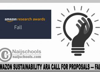 Amazon Sustainability ARA Call for Proposals — Fall 2023
