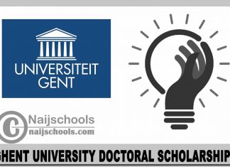 Ghent University Doctoral Scholarships 2024