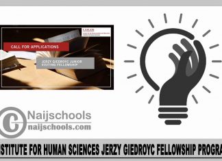 Institute for Human Sciences Jerzy Giedroyc Fellowship Program 2024