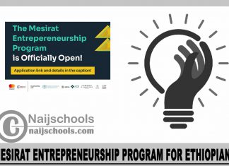 Mesirat Entrepreneurship Program 2024 for Ethiopians