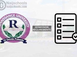 Renaissance University Degree Admission Requirements 2024/25