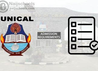 UNICAL Degree Admission Requirements for 2024/2025 Session