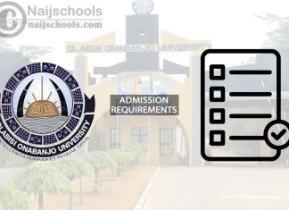 OOU Degree Admission Requirements 2024/2025 Session