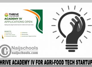 THRIVE Academy IV for Agri-food Tech Startups 2024