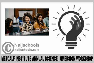 Metcalf Institute Annual Science Immersion Workshop