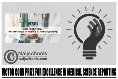 Victor Cohn Prize for Excellence in Medical Science Reporting 2024