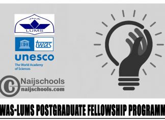 TWAS-LUMS Postgraduate Fellowship Programme 2024
