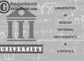 List of Universities in Nigeria Offering Mathematics & Statistics