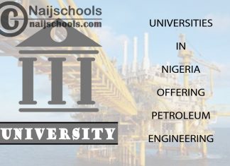 List of Universities in Nigeria Offering Petroleum Engineering