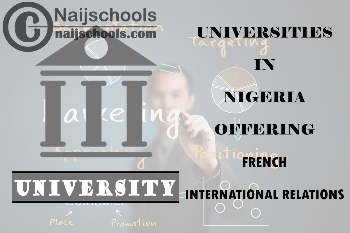 Universities in Nigeria Offering French/International Relations 