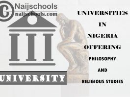 Universities in Nigeria Offering Philosophy and Religious Studies
