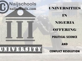 Universities Offering Political Science and Conflict Resolution