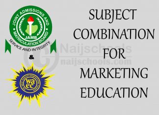 JAMB and WAEC Subject Combination for Marketing Education