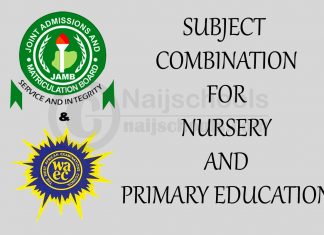 Subject Combination for Nursery and Primary Education
