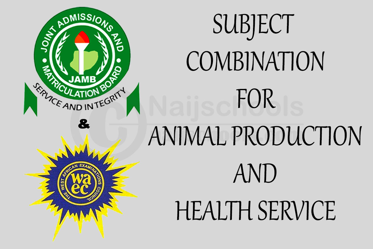 Subject Combination for Animal Production and Health Service