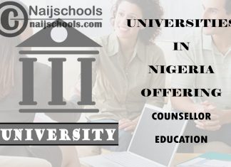 List of Universities in Nigeria Offering Counsellor Education