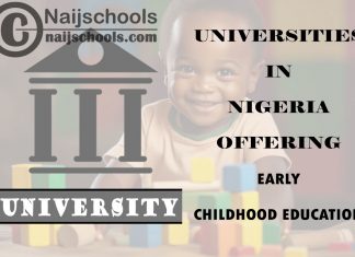 List of Universities in Nigeria Offering Early Childhood Education