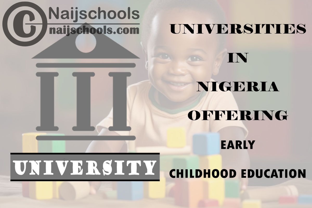 List of Universities in Nigeria Offering Early Childhood Education
