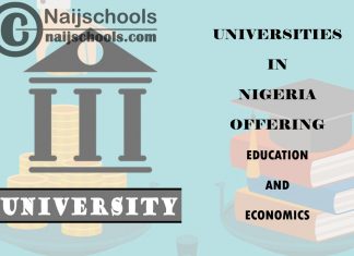 List of Universities in Nigeria Offering Education and Economics