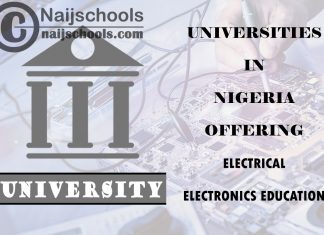 Universities in Nigeria Offering Electrical/Electronics Education
