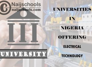 List of Universities in Nigeria Offering Electrical Technology