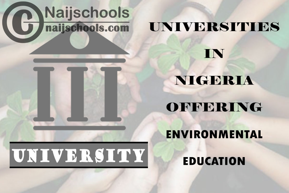 Full List of Universities in Nigeria Offering Environmental Education