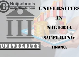 List of Universities in Nigeria Offering Finance