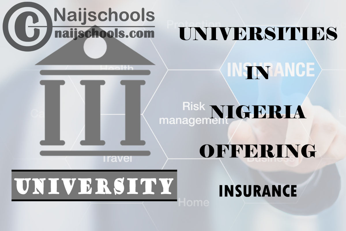 List of Universities in Nigeria Offering Insurance
