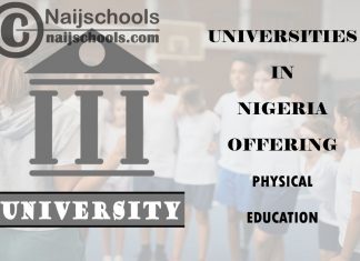 List of Universities in Nigeria Offering Physical Education