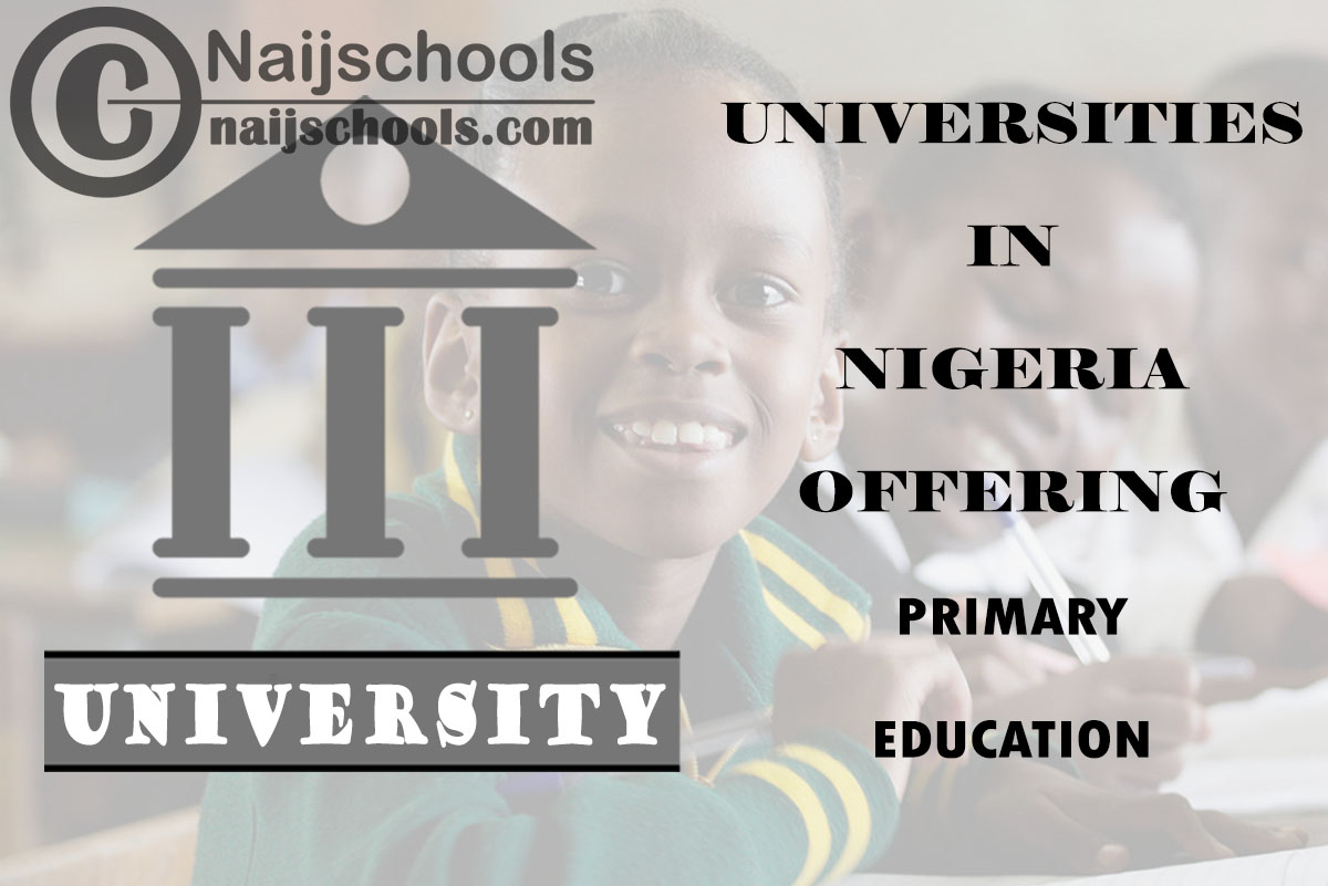 List of Universities in Nigeria Offering Primary Education