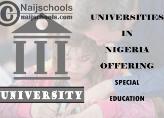 List of Universities in Nigeria Offering Special Education