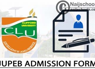Clifford University JUPEB Admission Form 2024/2025 Session