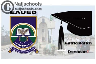  EAUED Matriculation Ceremony 2024/2025