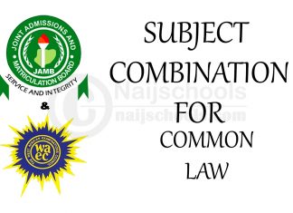 JAMB & WAEC Subject Combination for Common Law