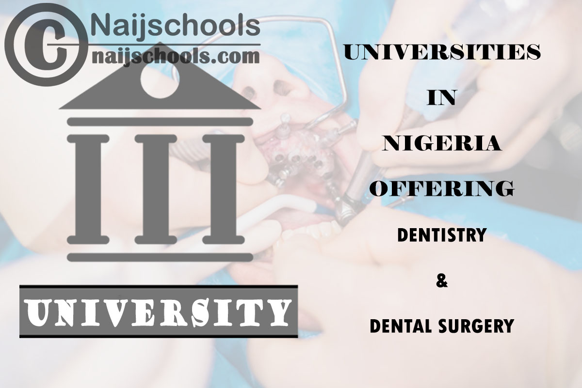 List of Universities in Nigeria Offering Dentistry & Dental Surgery