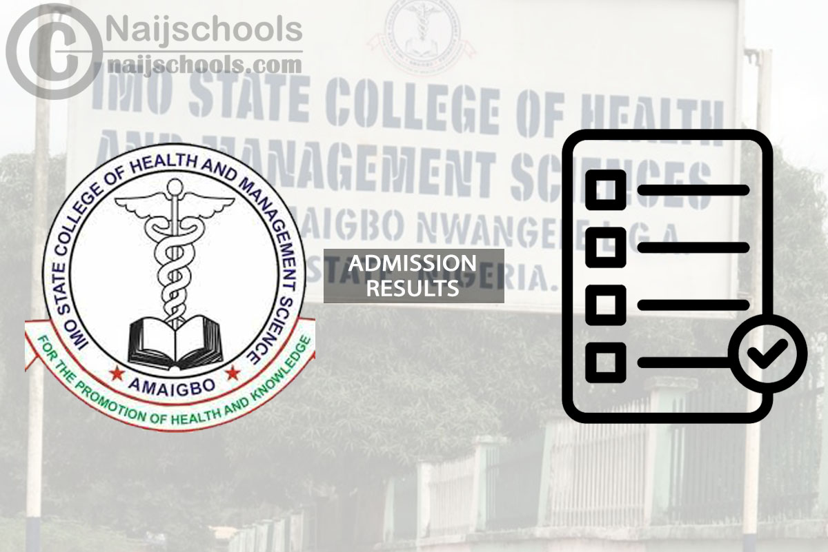 IMCOHAMS Admission Results for 2024/2025 Academic Session