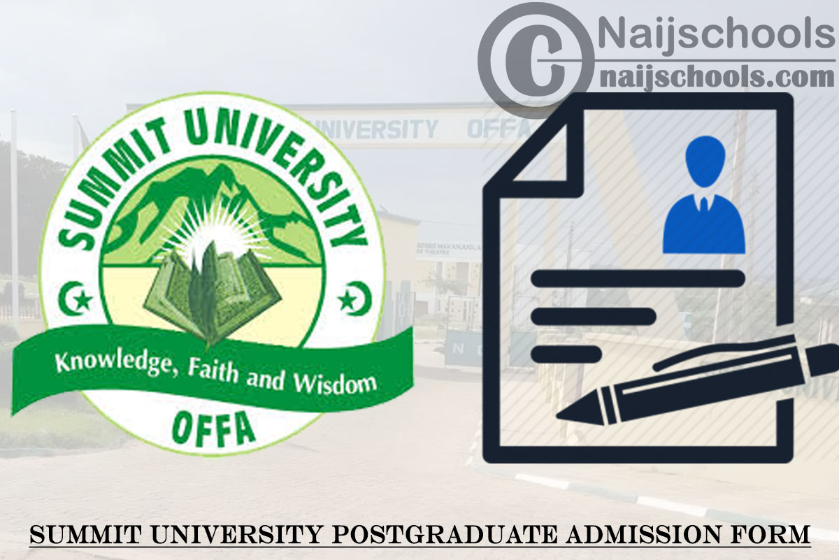Summit University Postgraduate Admission Form 2024/2025