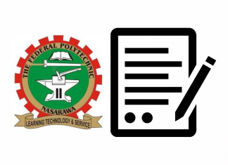 Fed Poly Nasarawa Post-UTME Form for 2024/2025 s