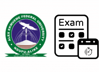 AE-FUNAI Examination Date for 2023/2024 Academic Session