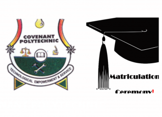 Covenant Poly Matriculation Ceremony for 2023/2024 Session